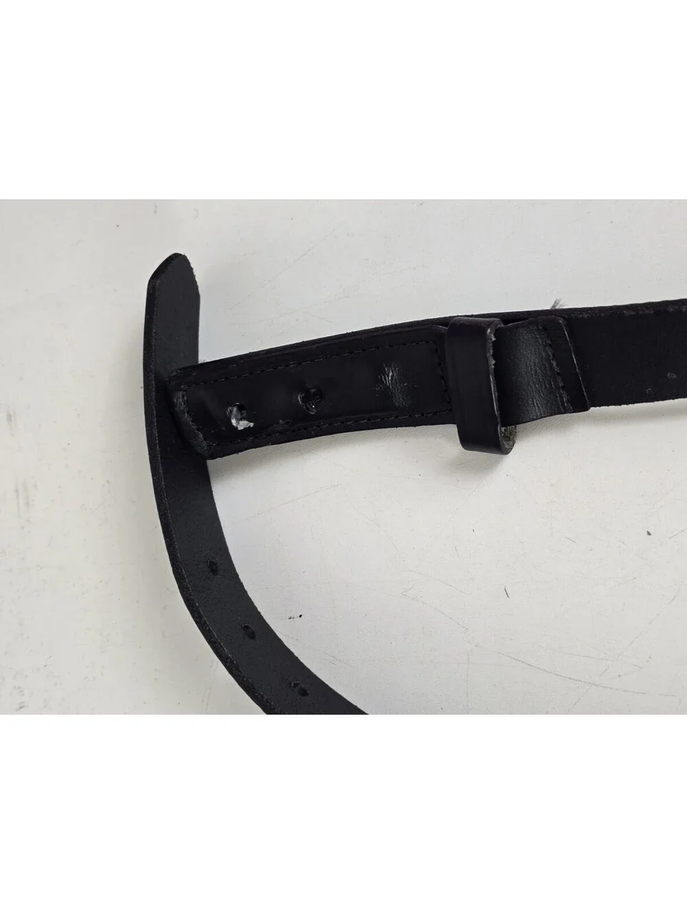 Cintas No Scratch Black Genuine Leather Work Belt - Usa - 13735 - Men's Size M